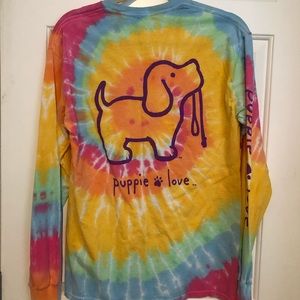 Tie dye puppy love shirt